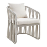 Breeze - Powder Coated Rectangle Metal Outdoor Dining Set With Cushions