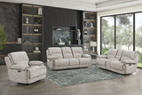Camden - Dual Reclining Console Loveseat - Beige / Brown