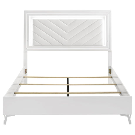 Buckley - Panel Bed With LED Trim