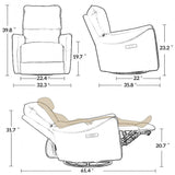 Electric Recliner Chair With Rocker And Swivel