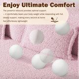 Modern Floor Sleeper Sofa Bed With 2 Pillows, Convertible Twin Size Folding Mattress For Living Room