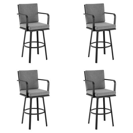 Arnauld - 30" Outdoor Patio Swivel Bar Stool Set