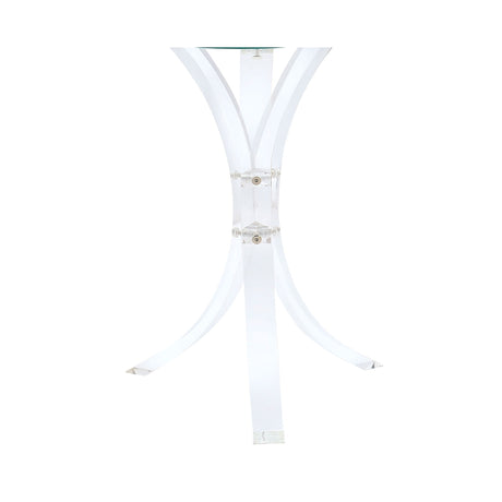 Bailey - Round Top Side Table - Clear