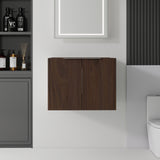 Floating Bathroom Vanity Cabinet With Soft Close Double Doors, Spacious Interior Storage, Wall Mounted, Cabinet Only