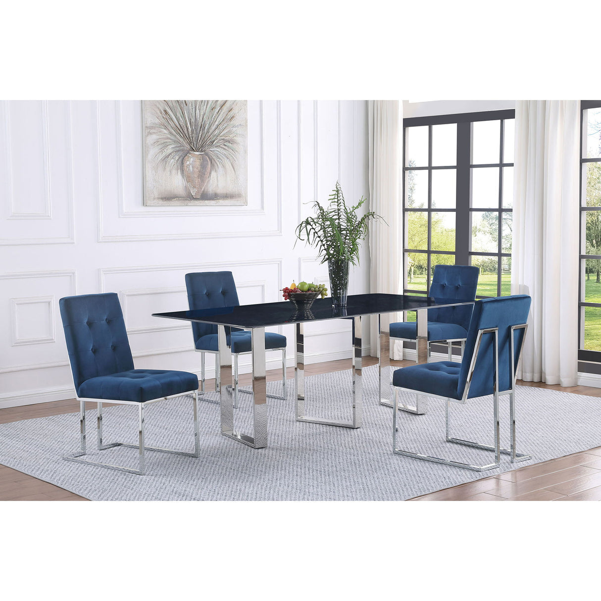 Forster - Rectangular Sintered Stone Dining Table - Gray