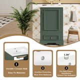 Bathroom Vanity With Sink, Soft Close Door, Adjustable U-Shaped Shelf