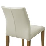 Elyza - Full Back Top Grain Leather Upholstered Wood Dining Chairs (Set of 2)