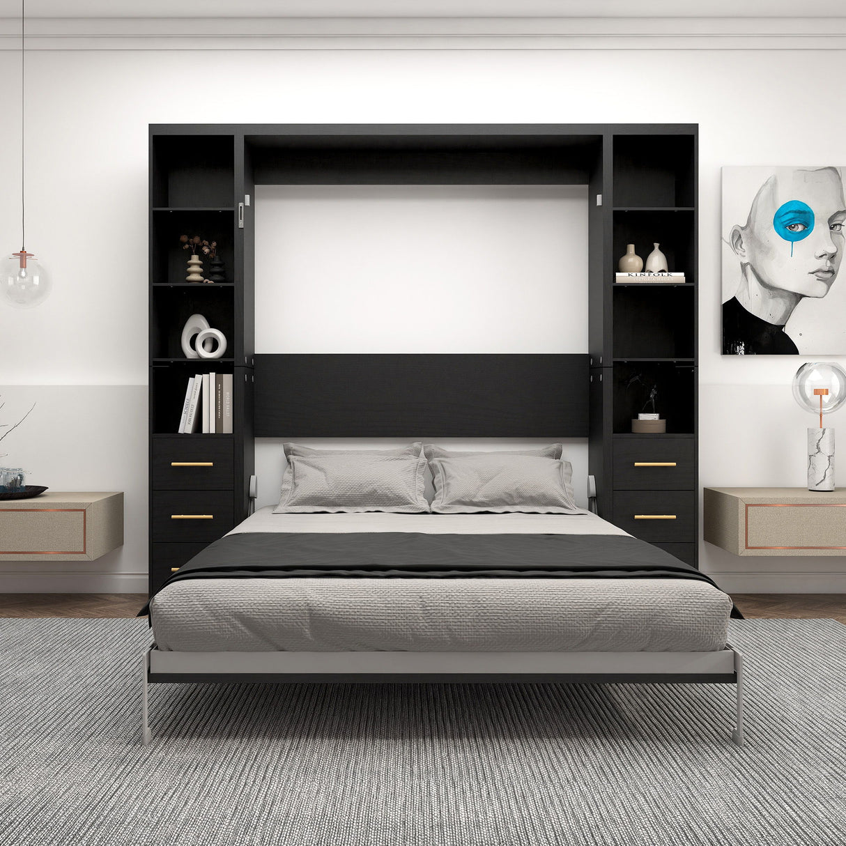 Multifunctional Vertical Murphy Wall Bed