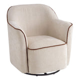 360° Swivel Accent Chair With Flared Arms