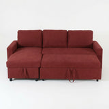 L - Shaped Convertible Sofa Bed With Storage Chaise