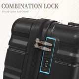 Tourist 3 Piece Luggage Set, Combination Lock, Durable Hard Shell With 360° Silent Wheels