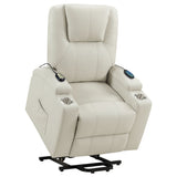 Macklin - Power Lift Massage Recliner With Heat And Dual Cupholders