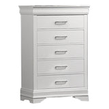 Chest, 5 Drawer Storage Furniture - White