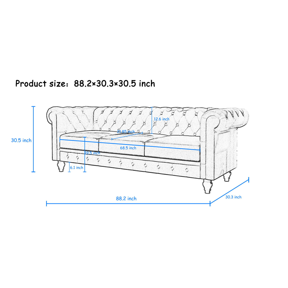 Tufted Elegant Sofa
