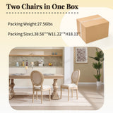 Upholstered With Round Back Dining Chairs (Set of 2)