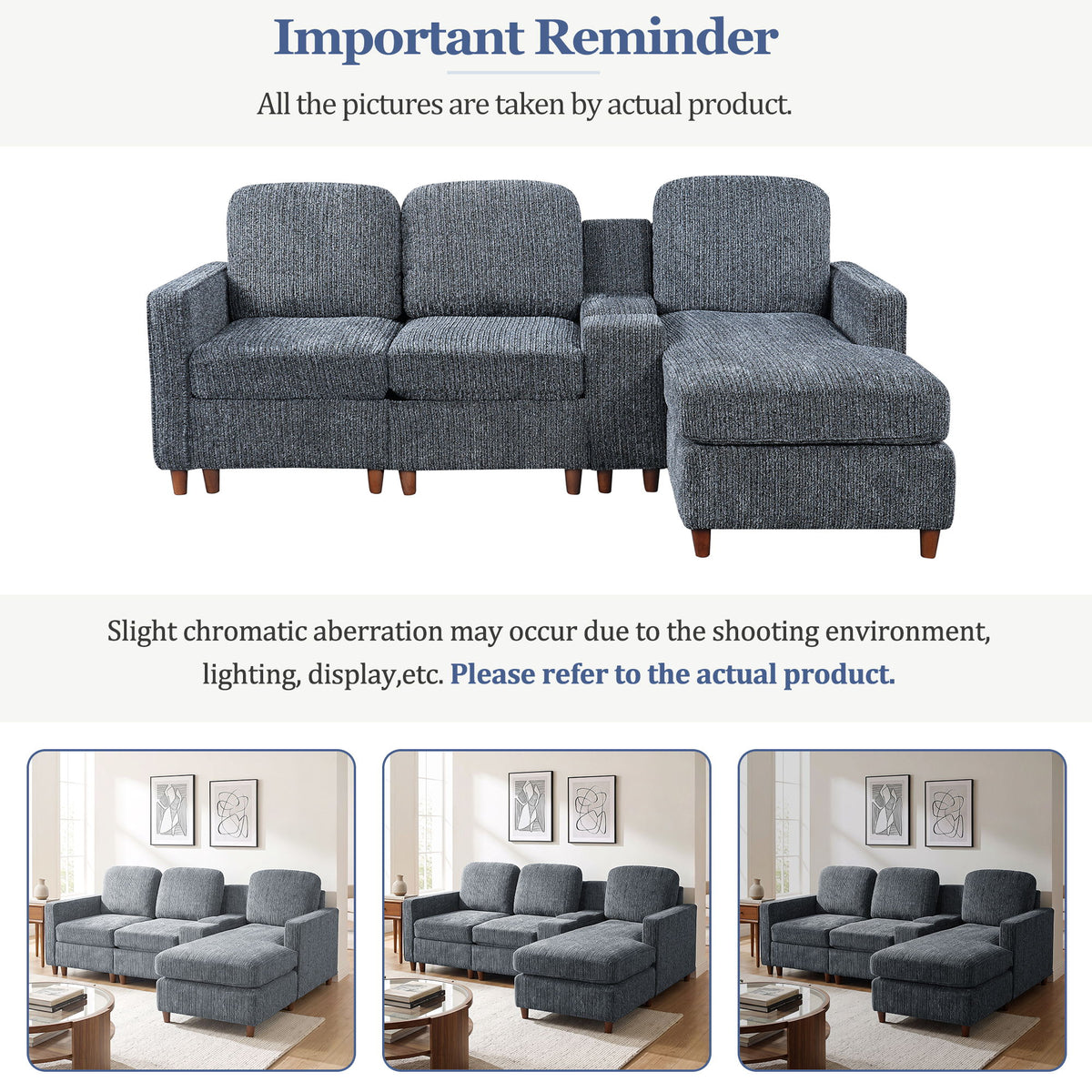 L - Sectional Sofa With Reversible Chaise