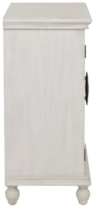 Slade Creamy White 2-Door Cabinet