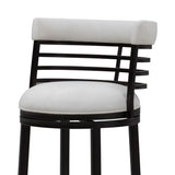 Telia - Upholstered Swivel Bar Height Barstool