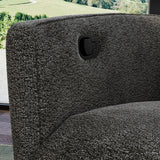 Milan - Swivel Recliner With Manual Footrest - Gray