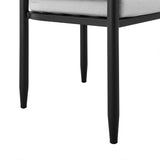 Alegria - Outdoor Patio Dining Chair In Aluminum With Gray Rope And Cushions - (Set Of 2)