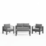 Outdoor Patio Set, All-Weather With Thick Cushions