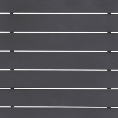 Menorca - Outdoor Patio 5-Piece Bar Table Set In Aluminum With Gray Cushions