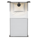 Twin Bed With Integrated Lights - Brown