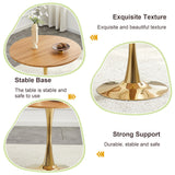Round Dining Table With Thickened Top For Kitchen