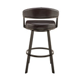Bronson - Swivel Bar Stool - Java Brown Finish
