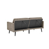 Easy Convert Futon Sofa With Tufted Back And Seat