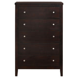 Payton - 5 Drawer - Cappuccino