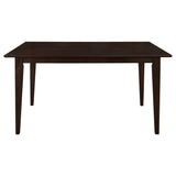 Gianna - 5 Piece Rectangular Dining Set With Table Upholstered Chairs - Cappuccino