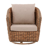Bailey - Swivel Chair - Light Brown / Beige