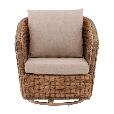 Bailey - Swivel Chair - Light Brown / Beige
