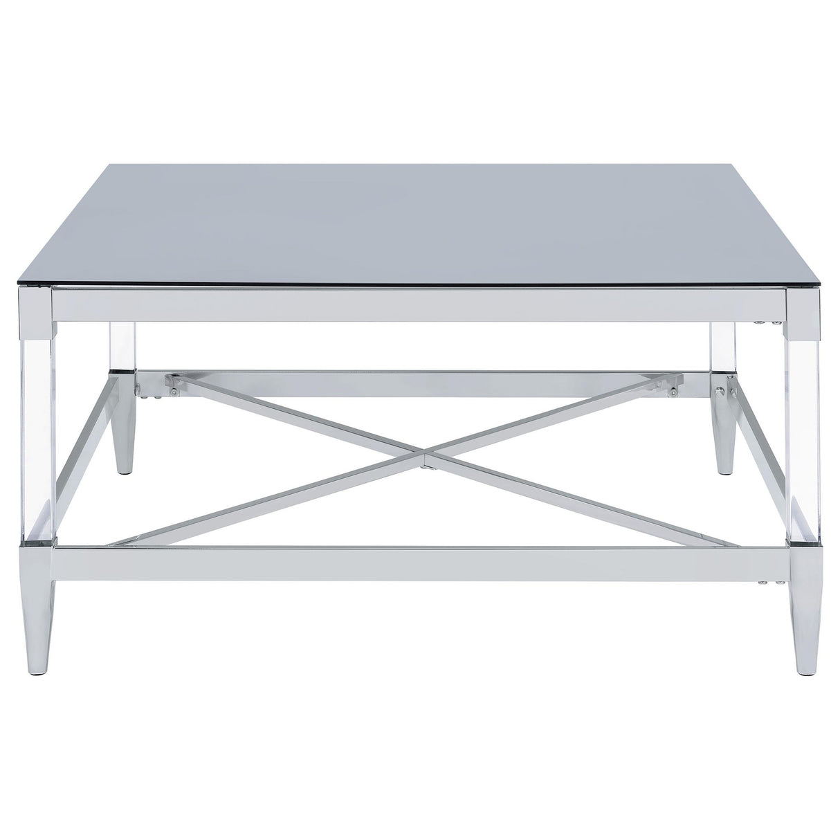 Wallingsford - 2 Piece Square Coffee And End Table Set - Chrome