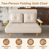 5 In 1 Convertible Sofa Bed For 2 With Adjustable Backrest