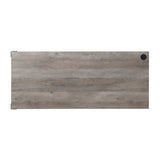 Zakawani - Writing Desk With Cabinet - Gray