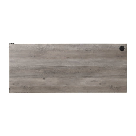 Zakawani - Writing Desk With Cabinet - Gray