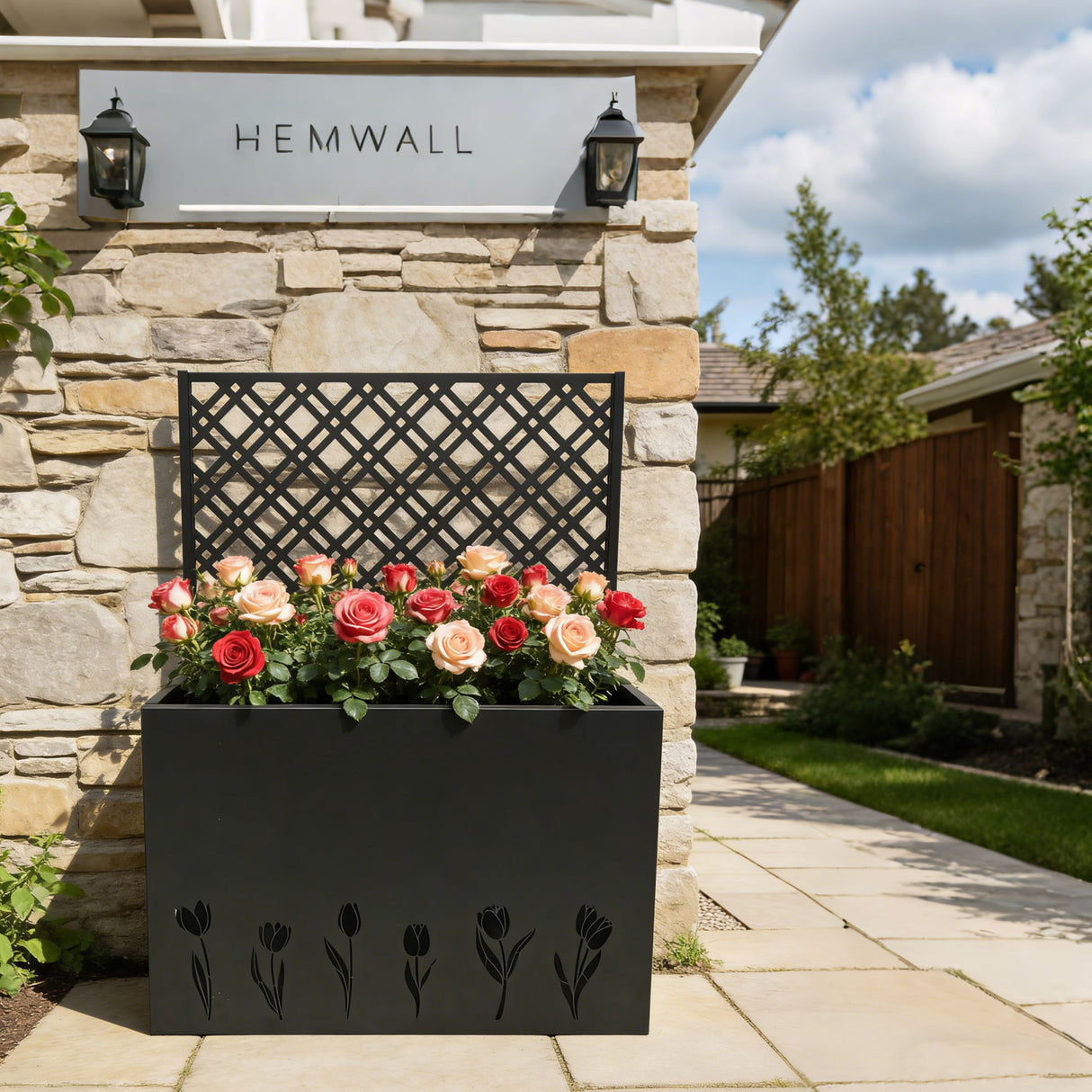 Tall Planter Raised Garden Bed With Trellis