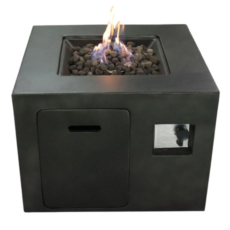 Outdoor Fire Pit Garden Heater Concrete Propane Gas Burning 30x24in