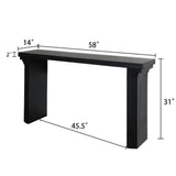 Console Table With Decorative Molding