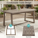 7 Piece Modern Outdoor Dining Set, Patio Furniture