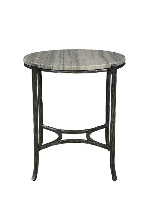 Stonewall - End Table - Silver / Black