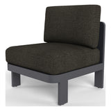 Aspen armless outdoor chair in Charcoal