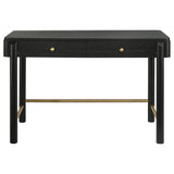 Anser - 2 Drawer Vanity Desk Makeup Table Rounded Design - Black