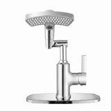 LED Temperature Display Bathroom Faucet With 3 Water Modes & 360° Rotating Spout - Chrome