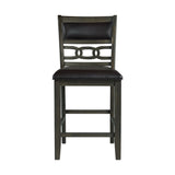 Amherst - Counter Side Chair With PU Cushion (Set of 2) - Gray Finish