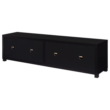 Arnaud - 3 Piece TV Stand Set With Storage - Black