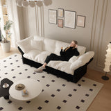 Queen Pull Out Sofa Bed, 3 In 1 Convertible Sleeper Tufted With 2 Soft Pillows