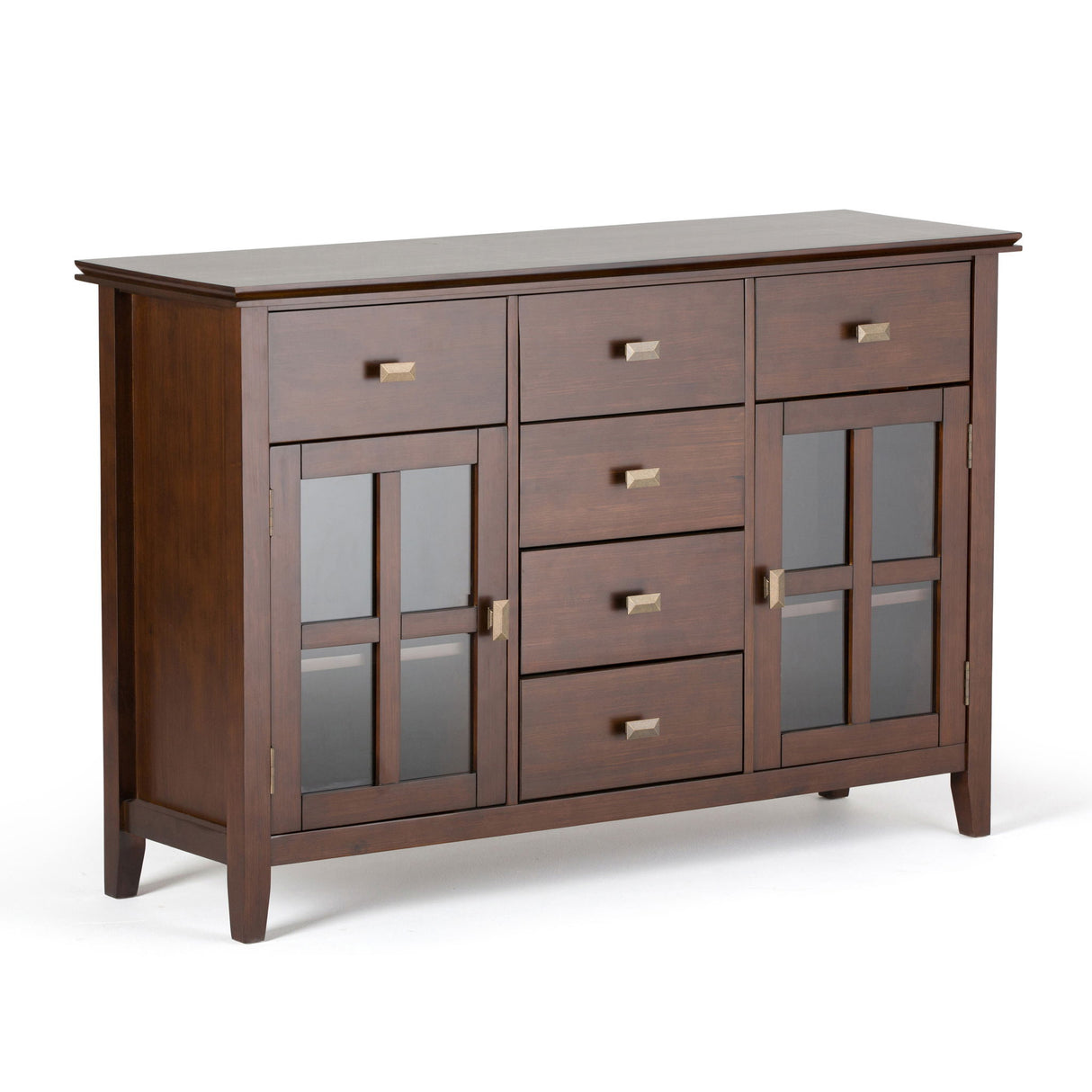 Sideboard Buffet Dining Room Cabinet Solid Wood Storage 54x36in